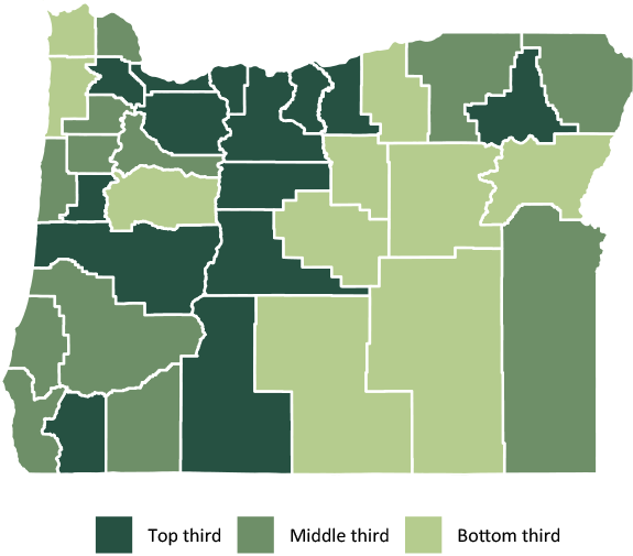 Oregon child care map