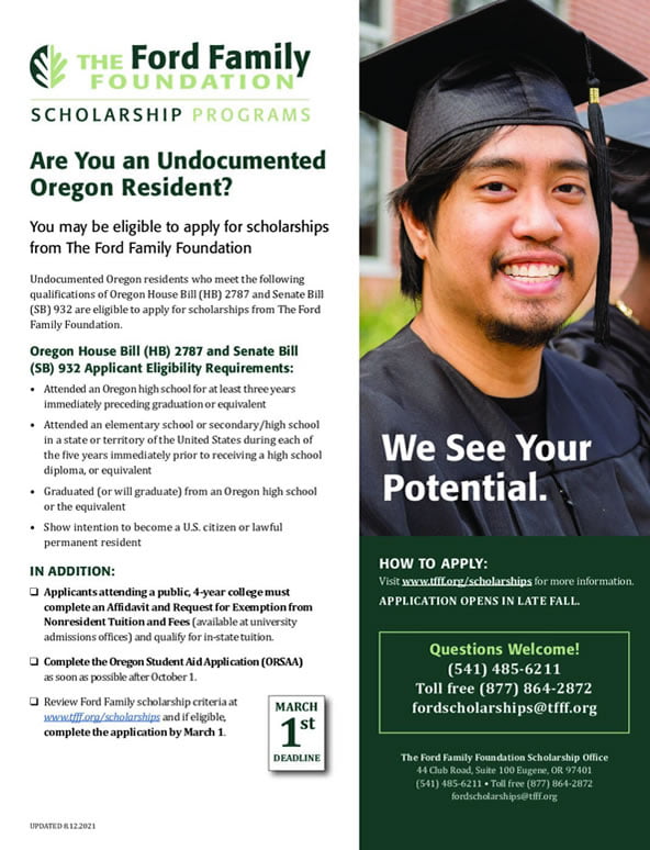Undocumented Oregon Student Information