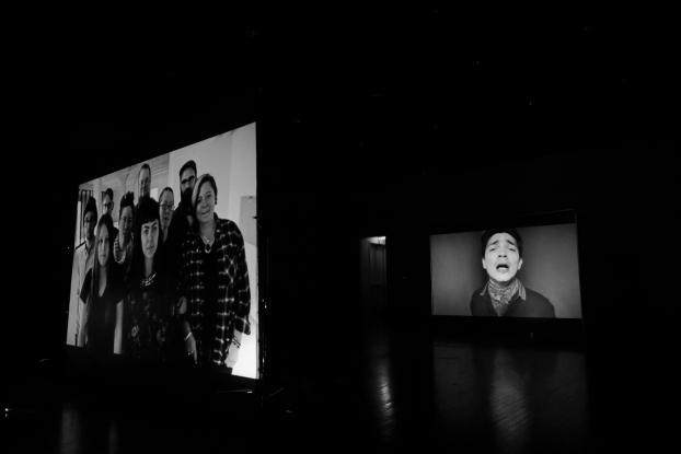 Don Quixotte a Dulcinea Digital Video, sound and Projection Two channel installation, 12min Dimension Variable PNCA, Mediatech Mexico City, Estado de Mexico / Portland Oregon, 2016 PHOTO: Lucas Argento